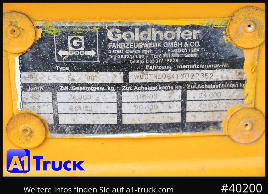 GOLDHOFER 6achs Plattform, Ballast, 60to., Schwerlast, - Prikolica s niskim utovarivačem: slika GOLDHOFER 6achs Plattform, Ballast, 60to., Schwerlast, - Prikolica s niskim utovarivačem GOLDHOFER 6achs Plattform, Ballast, 60to., Schwerlast, - Prikolica s niskim utovarivačem: slika GOLDHOFER 6achs Plattform, Ballast, 60to., Schwerlast, - Prikolica s niskim utovarivačem