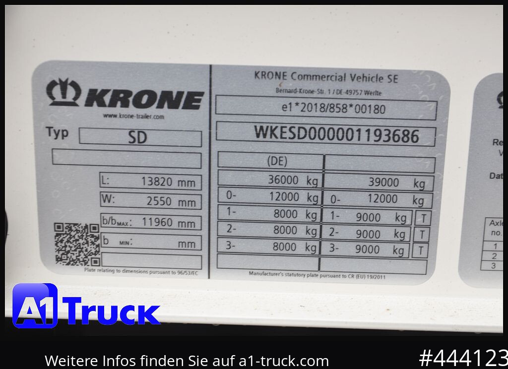 Novi Poluprikolica plato/ Otvoreni sanduk KRONE 5 x SD, Mega, Twistlock, Container, NEU, ohne Zulassung: slika Novi Poluprikolica plato/ Otvoreni sanduk KRONE 5 x SD, Mega, Twistlock, Container, NEU, ohne Zulassung