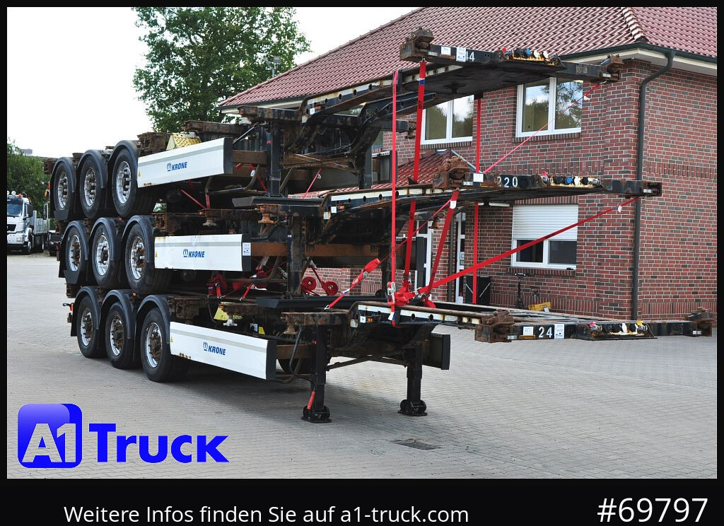 KRONE SDC, Containerchassis, 3 erPaket, 2x20/30/40 - Transporter kontejnera/ Poluprikolica s izmjenjivim sanducima: slika KRONE SDC, Containerchassis, 3 erPaket, 2x20/30/40 - Transporter kontejnera/ Poluprikolica s izmjenjivim sanducima KRONE SDC, Containerchassis, 3 erPaket, 2x20/30/40 - Transporter kontejnera/ Poluprikolica s izmjenjivim sanducima: slika KRONE SDC, Containerchassis, 3 erPaket, 2x20/30/40 - Transporter kontejnera/ Poluprikolica s izmjenjivim sanducima