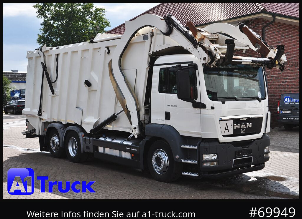 MAN TGS 26.320, Faun 533 Frontlader, Überkopflader Müllwagen, - Kamion za odvoz smeća: slika MAN TGS 26.320, Faun 533 Frontlader, Überkopflader Müllwagen, - Kamion za odvoz smeća MAN TGS 26.320, Faun 533 Frontlader, Überkopflader Müllwagen, - Kamion za odvoz smeća: slika MAN TGS 26.320, Faun 533 Frontlader, Überkopflader Müllwagen, - Kamion za odvoz smeća