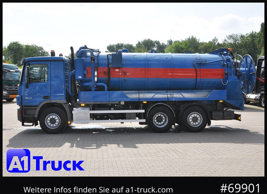 Vakum kamion MERCEDES-BENZ 2541 Actros Saug-Spülwagen  Hellmers, 15,5m³,: slika Vakum kamion MERCEDES-BENZ 2541 Actros Saug-Spülwagen  Hellmers, 15,5m³,