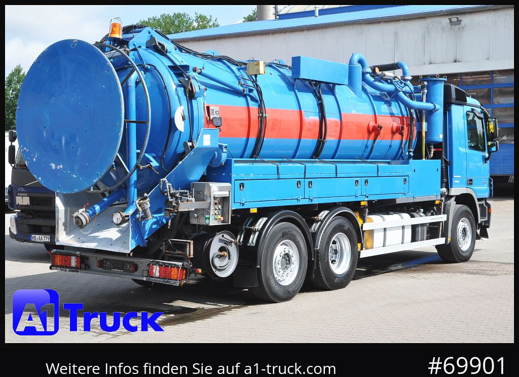 Vakum kamion MERCEDES-BENZ 2541 Actros Saug-Spülwagen  Hellmers, 15,5m³,: slika Vakum kamion MERCEDES-BENZ 2541 Actros Saug-Spülwagen  Hellmers, 15,5m³,