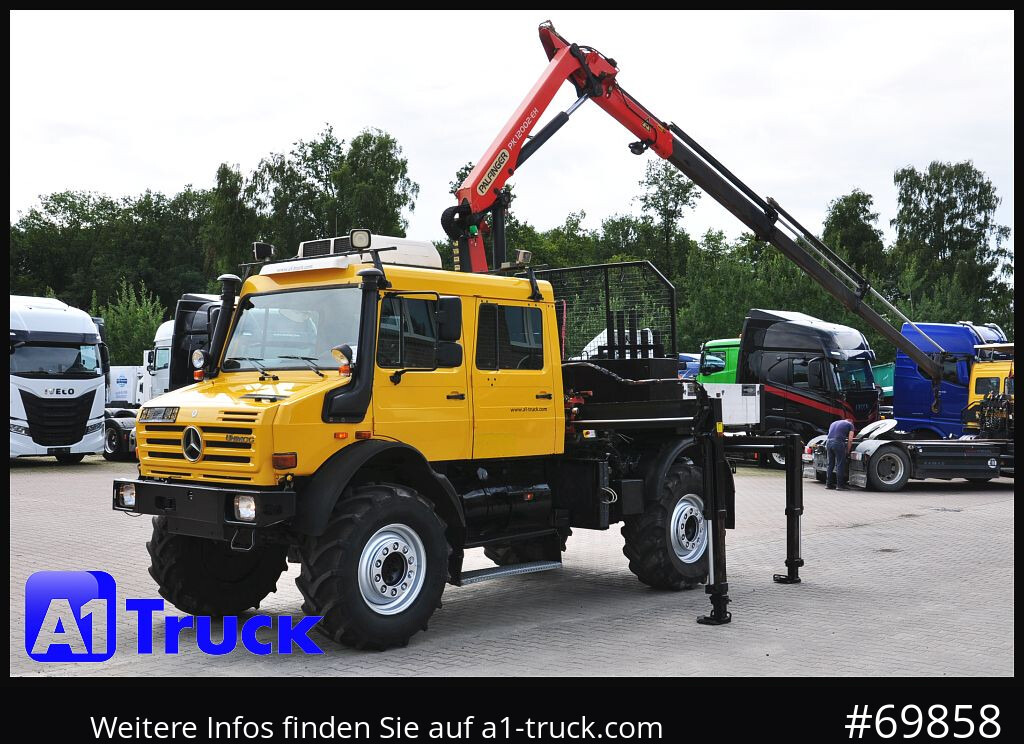 Kamion s kranom MERCEDES-BENZ Unimog U 5000 437/45 Kran Doka 6 Sitze: slika Kamion s kranom MERCEDES-BENZ Unimog U 5000 437/45 Kran Doka 6 Sitze