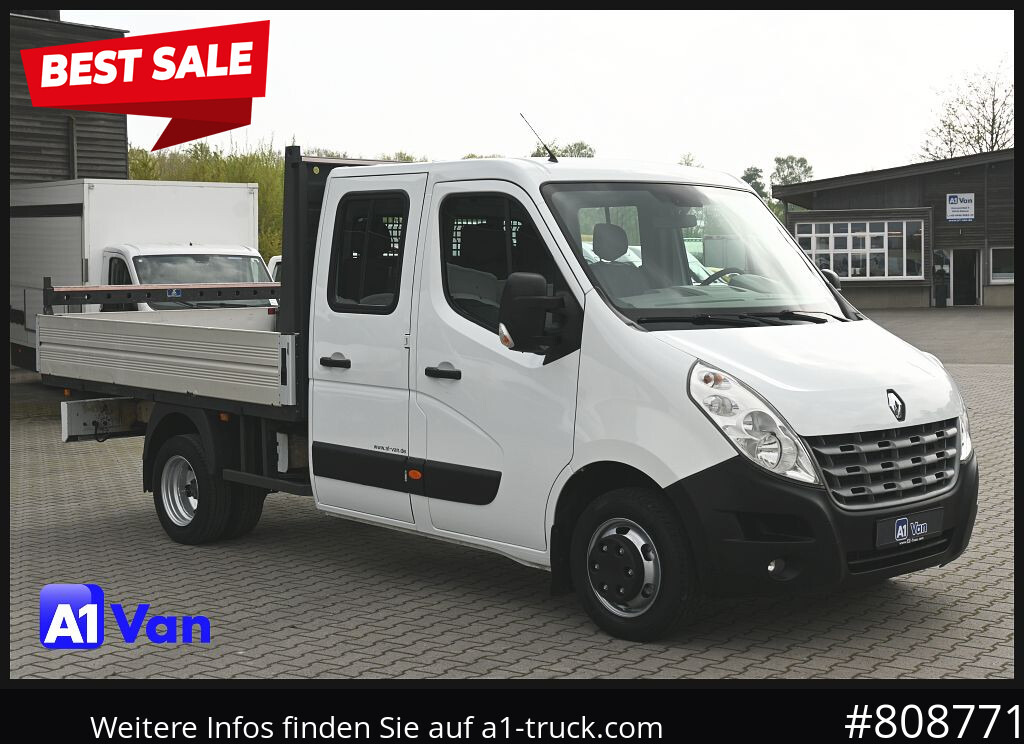 RENAULT Master Pritsche Doka, AHK 3,5Tonnen , Klima, Luftfederung - Dostavno vozilo s ravnom platformom: slika RENAULT Master Pritsche Doka, AHK 3,5Tonnen , Klima, Luftfederung - Dostavno vozilo s ravnom platformom RENAULT Master Pritsche Doka, AHK 3,5Tonnen , Klima, Luftfederung - Dostavno vozilo s ravnom platformom: slika RENAULT Master Pritsche Doka, AHK 3,5Tonnen , Klima, Luftfederung - Dostavno vozilo s ravnom platformom