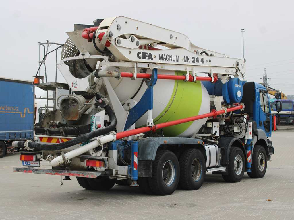 Renault KERAX 420, EURO 3, 7m3, 8X4, CIFA MAGNUM MK 24.4 CONCRETE PUMP - Mikser pumpa: slika Renault KERAX 420, EURO 3, 7m3, 8X4, CIFA MAGNUM MK 24.4 CONCRETE PUMP - Mikser pumpa Renault KERAX 420, EURO 3, 7m3, 8X4, CIFA MAGNUM MK 24.4 CONCRETE PUMP - Mikser pumpa: slika Renault KERAX 420, EURO 3, 7m3, 8X4, CIFA MAGNUM MK 24.4 CONCRETE PUMP - Mikser pumpa