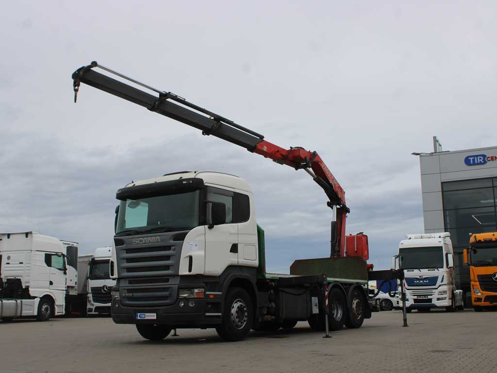 Scania R 500, 6X2, EURO 4, OPTICRUISE, HYDRAULIC ARM FASSI F220A.23 - Kamion s otvorenim sandukom, Kamion s kranom: slika Scania R 500, 6X2, EURO 4, OPTICRUISE, HYDRAULIC ARM FASSI F220A.23 - Kamion s otvorenim sandukom, Kamion s kranom Scania R 500, 6X2, EURO 4, OPTICRUISE, HYDRAULIC ARM FASSI F220A.23 - Kamion s otvorenim sandukom, Kamion s kranom: slika Scania R 500, 6X2, EURO 4, OPTICRUISE, HYDRAULIC ARM FASSI F220A.23 - Kamion s otvorenim sandukom, Kamion s kranom