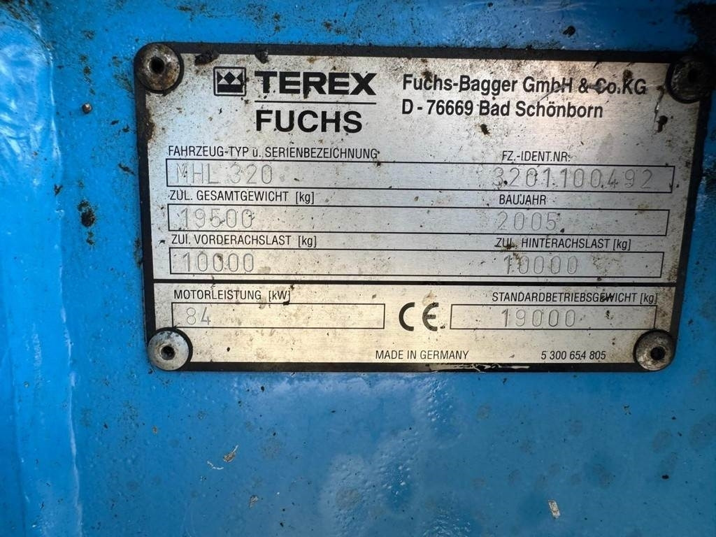 Stroj za rukovanje otpadom Fuchs MHL 320: slika Stroj za rukovanje otpadom Fuchs MHL 320