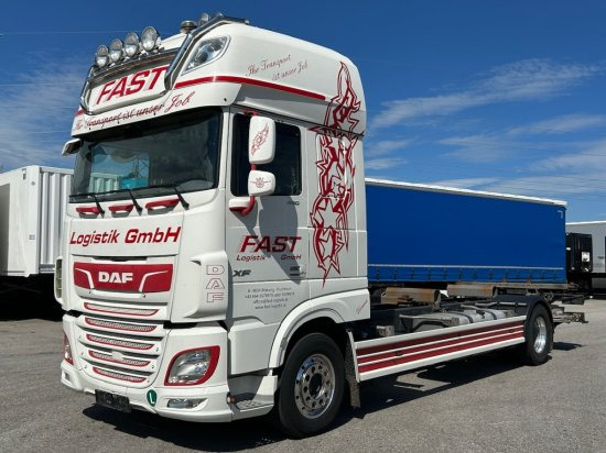 Transporter kontejnera/ Kamion s izmjenjivim sanducima DAF XF 480 FA BDF SSC Euro 6, Bär Cargolift Falt, Retarder: slika Transporter kontejnera/ Kamion s izmjenjivim sanducima DAF XF 480 FA BDF SSC Euro 6, Bär Cargolift Falt, Retarder