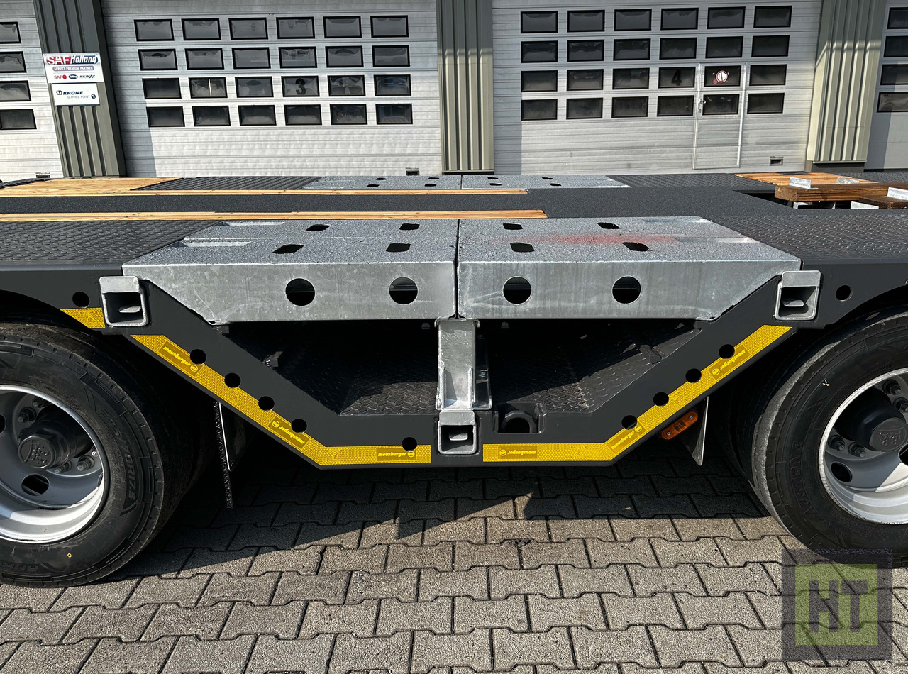 Poluprikolica s niskim utovarivačem Meusburger 3-Achs-Tele-Semi mit 1 Paar Radmulden und hydr. Rampen: slika Poluprikolica s niskim utovarivačem Meusburger 3-Achs-Tele-Semi mit 1 Paar Radmulden und hydr. Rampen