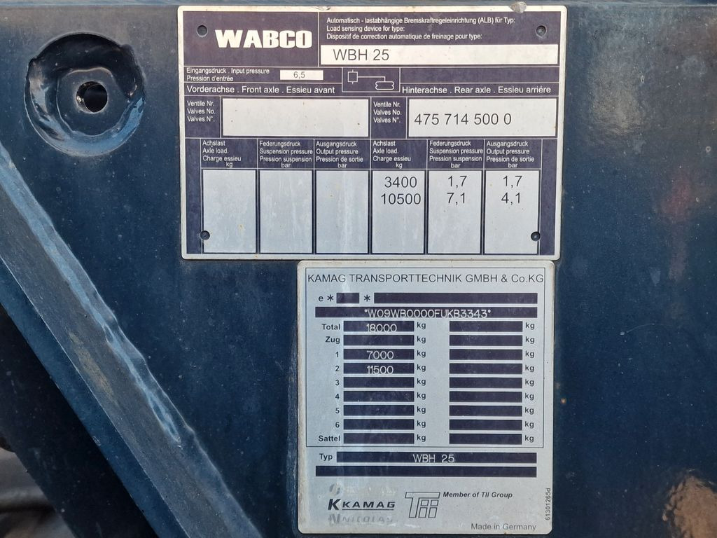 Transporter kontejnera/ Kamion s izmjenjivim sanducima Mercedes-Benz Kamag WBH25: slika Transporter kontejnera/ Kamion s izmjenjivim sanducima Mercedes-Benz Kamag WBH25