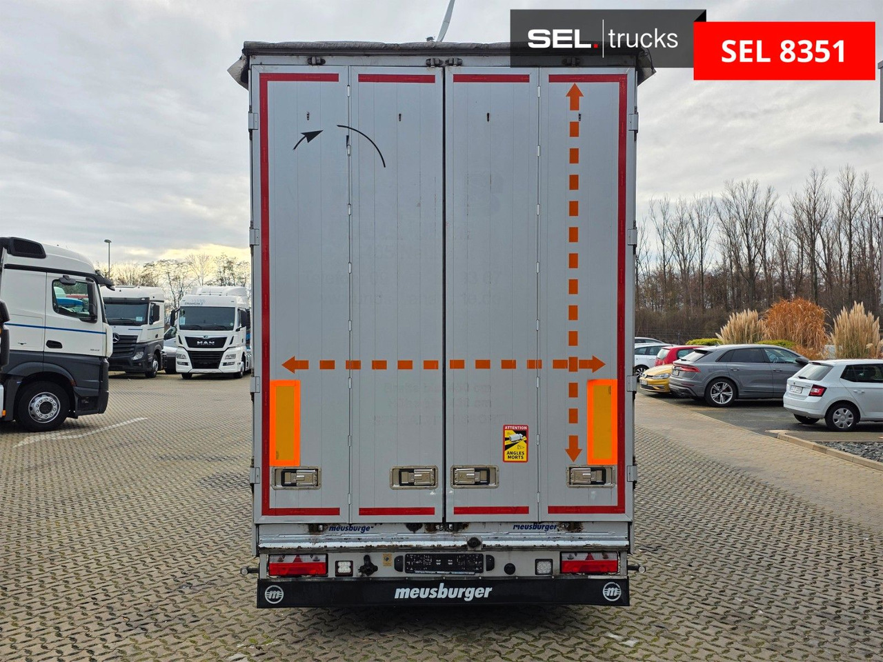 Poluprikolica s ceradom Meusburger MPS-3 / Radmulde / Lenk-Liftachse /Verbreiterbar: slika Poluprikolica s ceradom Meusburger MPS-3 / Radmulde / Lenk-Liftachse /Verbreiterbar