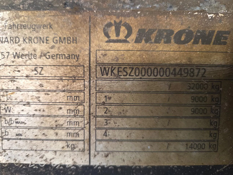 Poluprikolica sa zatvorenim sandukom Krone SZ: slika Poluprikolica sa zatvorenim sandukom Krone SZ