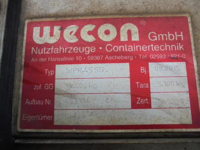 Izmjenjivi sanduk s bočnom kliznom ceradom Wecon WPR45SG TUV AND TRAIN LOADINGPROF: slika Izmjenjivi sanduk s bočnom kliznom ceradom Wecon WPR45SG TUV AND TRAIN LOADINGPROF Izmjenjivi sanduk s bočnom kliznom ceradom Wecon WPR45SG TUV AND TRAIN LOADINGPROF: slika Izmjenjivi sanduk s bočnom kliznom ceradom Wecon WPR45SG TUV AND TRAIN LOADINGPROF