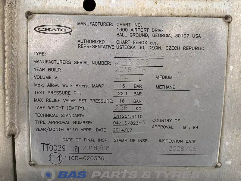 Scania LNG tank Scania 406 Liter 1776103 - Spremnik goriva za Kamion: slika Scania LNG tank Scania 406 Liter 1776103 - Spremnik goriva za Kamion Scania LNG tank Scania 406 Liter 1776103 - Spremnik goriva za Kamion: slika Scania LNG tank Scania 406 Liter 1776103 - Spremnik goriva za Kamion
