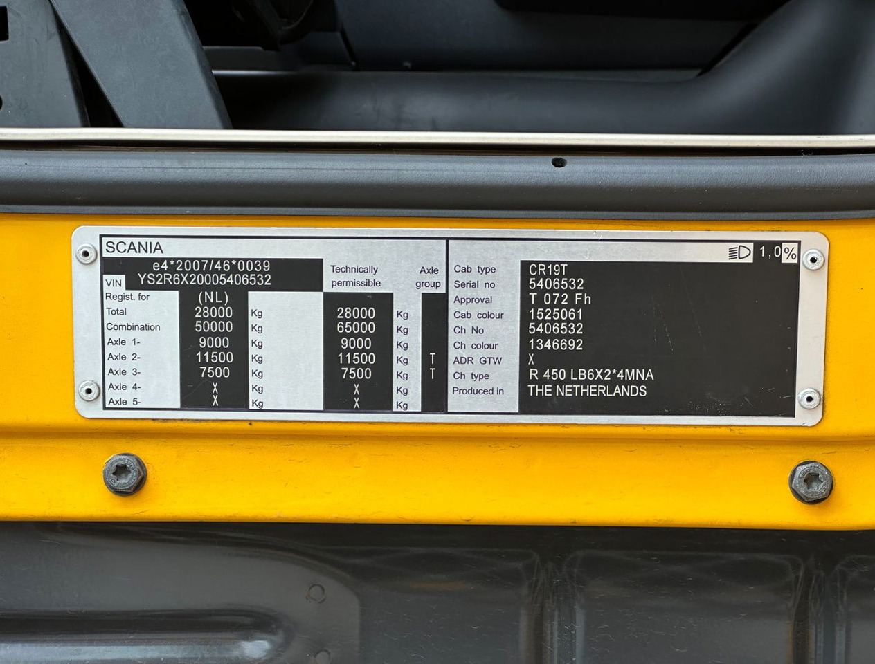 Kamion hladnjača Scania R450 Retarder TRS Cooling Heiwo Isolated Boxes Tail Lift NL-Combi: slika Kamion hladnjača Scania R450 Retarder TRS Cooling Heiwo Isolated Boxes Tail Lift NL-Combi