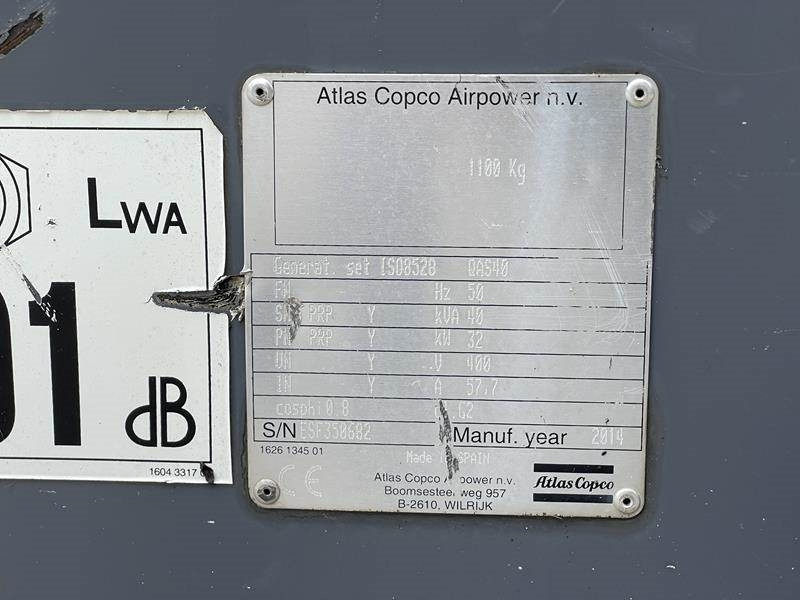 Generatorski set Atlas-Copco QAS 40 KD: slika Generatorski set Atlas-Copco QAS 40 KD Generatorski set Atlas-Copco QAS 40 KD: slika Generatorski set Atlas-Copco QAS 40 KD