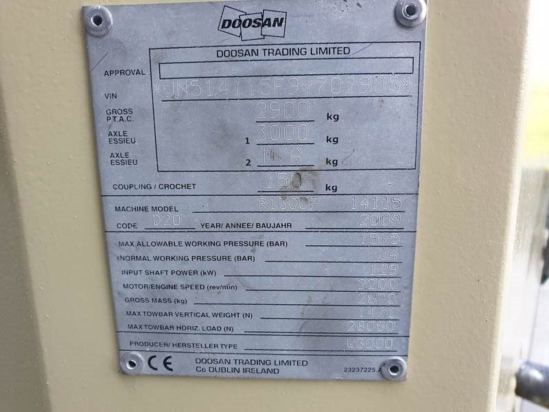 Zračni kompresor Doosan 14 / 115 - N: slika Zračni kompresor Doosan 14 / 115 - N