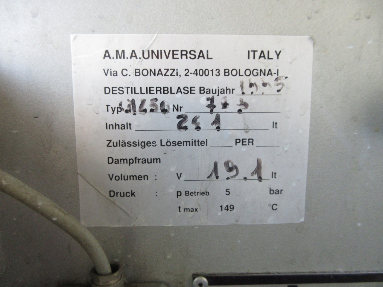 Alatni stroj AMA Universal Multimatic LM 250 Computer Entfettungsanlage mit PER Perchlorethylen: slika Alatni stroj AMA Universal Multimatic LM 250 Computer Entfettungsanlage mit PER Perchlorethylen Alatni stroj AMA Universal Multimatic LM 250 Computer Entfettungsanlage mit PER Perchlorethylen: slika Alatni stroj AMA Universal Multimatic LM 250 Computer Entfettungsanlage mit PER Perchlorethylen