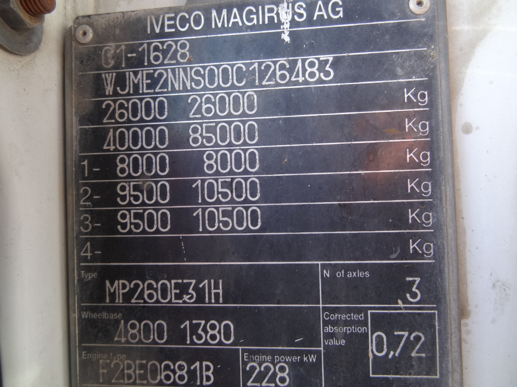Iveco EuroTrakker 260E31 6X4 Palfinger 36002 - Kamion s kranom, Kamion s otvorenim sandukom: slika Iveco EuroTrakker 260E31 6X4 Palfinger 36002 - Kamion s kranom, Kamion s otvorenim sandukom Iveco EuroTrakker 260E31 6X4 Palfinger 36002 - Kamion s kranom, Kamion s otvorenim sandukom: slika Iveco EuroTrakker 260E31 6X4 Palfinger 36002 - Kamion s kranom, Kamion s otvorenim sandukom