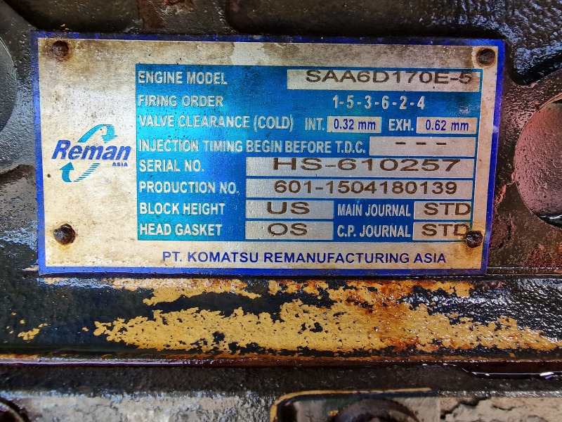 Motor za Građevinski strojevi Komatsu SAA6D170E-5 Engine (Plant): slika Motor za Građevinski strojevi Komatsu SAA6D170E-5 Engine (Plant)
