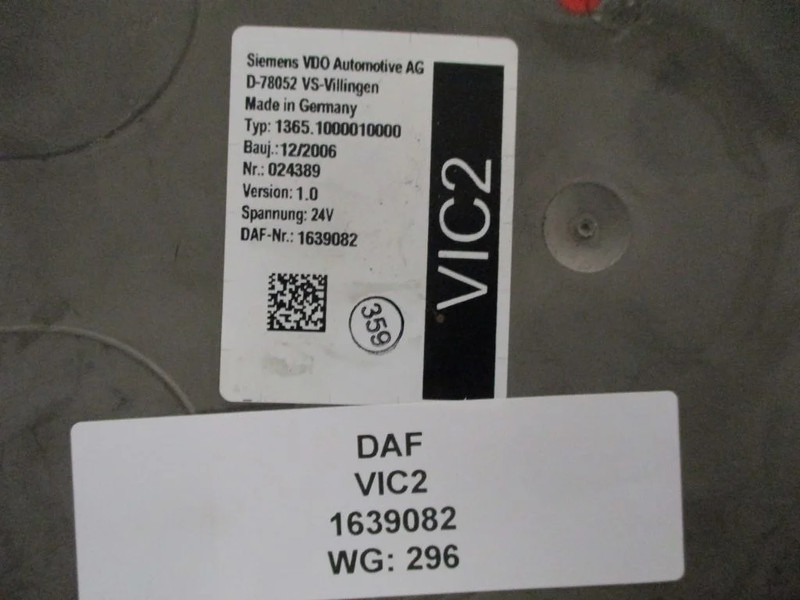 DAF 1639082 VIC2 1.0 MODULE - Električni sustav: slika DAF 1639082 VIC2 1.0 MODULE - Električni sustav DAF 1639082 VIC2 1.0 MODULE - Električni sustav: slika DAF 1639082 VIC2 1.0 MODULE - Električni sustav