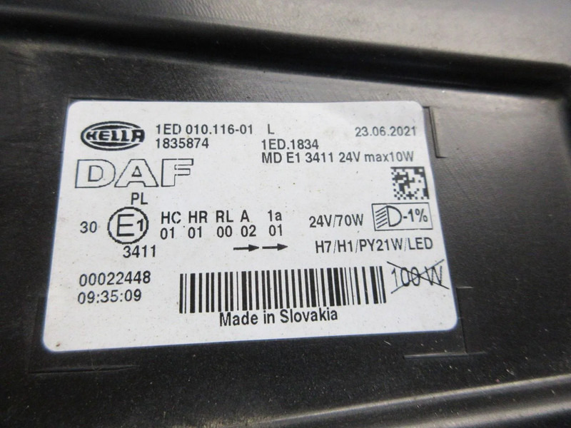 DAF 1835874 KOPLAMP DAF XF CF EURO 6 MODEL LINKS - Prednja svjetla za Kamion: slika DAF 1835874 KOPLAMP DAF XF CF EURO 6 MODEL LINKS - Prednja svjetla za Kamion DAF 1835874 KOPLAMP DAF XF CF EURO 6 MODEL LINKS - Prednja svjetla za Kamion: slika DAF 1835874 KOPLAMP DAF XF CF EURO 6 MODEL LINKS - Prednja svjetla za Kamion