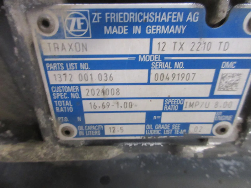DAF 2189380 // 2021008 // 12TX2210 TD TRAXON TRANSMISSIE DAF EURO 6 - Mjenjač za Kamion: slika DAF 2189380 // 2021008 // 12TX2210 TD TRAXON TRANSMISSIE DAF EURO 6 - Mjenjač za Kamion DAF 2189380 // 2021008 // 12TX2210 TD TRAXON TRANSMISSIE DAF EURO 6 - Mjenjač za Kamion: slika DAF 2189380 // 2021008 // 12TX2210 TD TRAXON TRANSMISSIE DAF EURO 6 - Mjenjač za Kamion