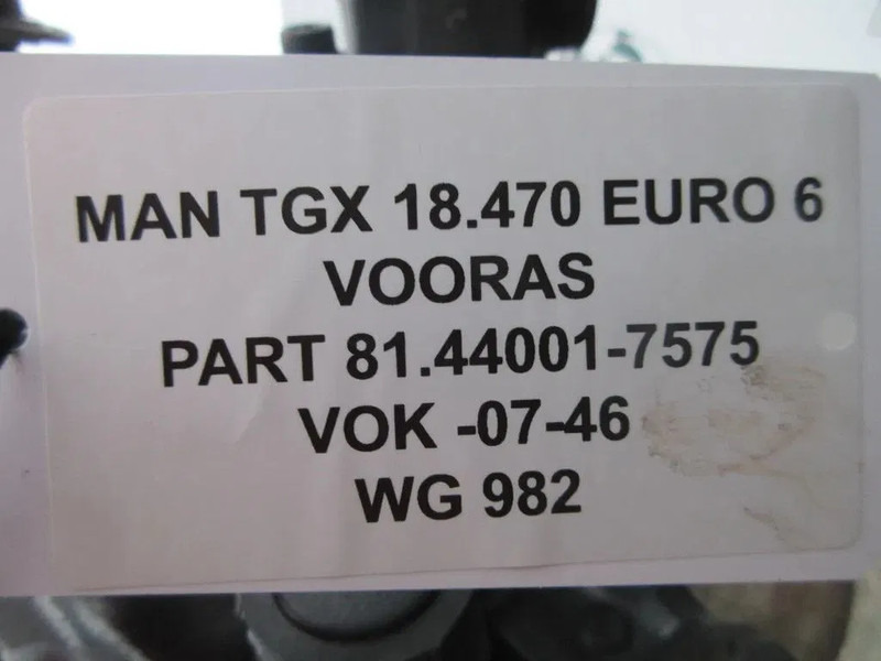 MAN 81.44001-7575 VOK -07-46 MAN TGX TGS 18.470 MODEL 2022 - Prednja osovina za Kamion: slika MAN 81.44001-7575 VOK -07-46 MAN TGX TGS 18.470 MODEL 2022 - Prednja osovina za Kamion MAN 81.44001-7575 VOK -07-46 MAN TGX TGS 18.470 MODEL 2022 - Prednja osovina za Kamion: slika MAN 81.44001-7575 VOK -07-46 MAN TGX TGS 18.470 MODEL 2022 - Prednja osovina za Kamion