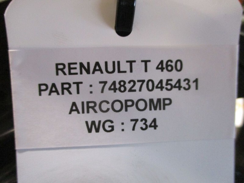 Renault 74827045431 aircopomp T 460 euro 6 - Dio klima uređaja za Kamion: slika Renault 74827045431 aircopomp T 460 euro 6 - Dio klima uređaja za Kamion Renault 74827045431 aircopomp T 460 euro 6 - Dio klima uređaja za Kamion: slika Renault 74827045431 aircopomp T 460 euro 6 - Dio klima uređaja za Kamion