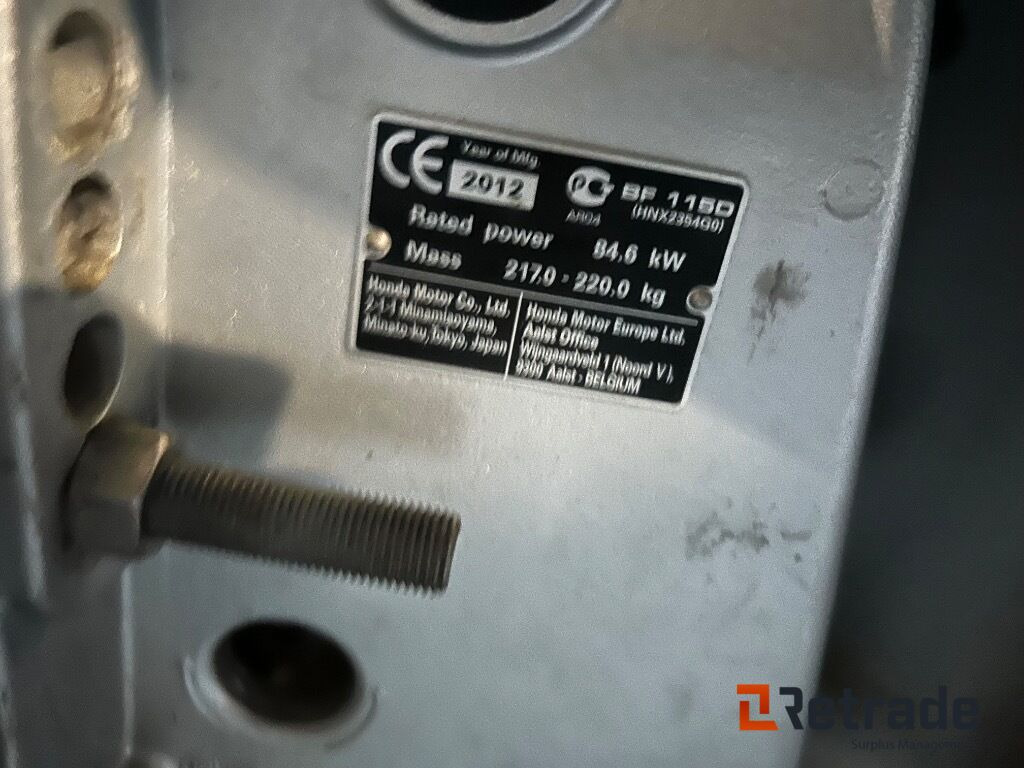 2012 Båt motor Honda Four Stroke 115 hk - Drugi strojevi: slika 2012 Båt motor Honda Four Stroke 115 hk - Drugi strojevi 2012 Båt motor Honda Four Stroke 115 hk - Drugi strojevi: slika 2012 Båt motor Honda Four Stroke 115 hk - Drugi strojevi