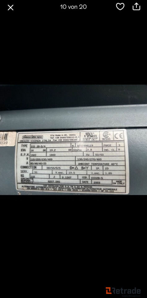 Atlas Copco 16KW-20KVA generator - Građevinski strojevi: slika Atlas Copco 16KW-20KVA generator - Građevinski strojevi Atlas Copco 16KW-20KVA generator - Građevinski strojevi: slika Atlas Copco 16KW-20KVA generator - Građevinski strojevi