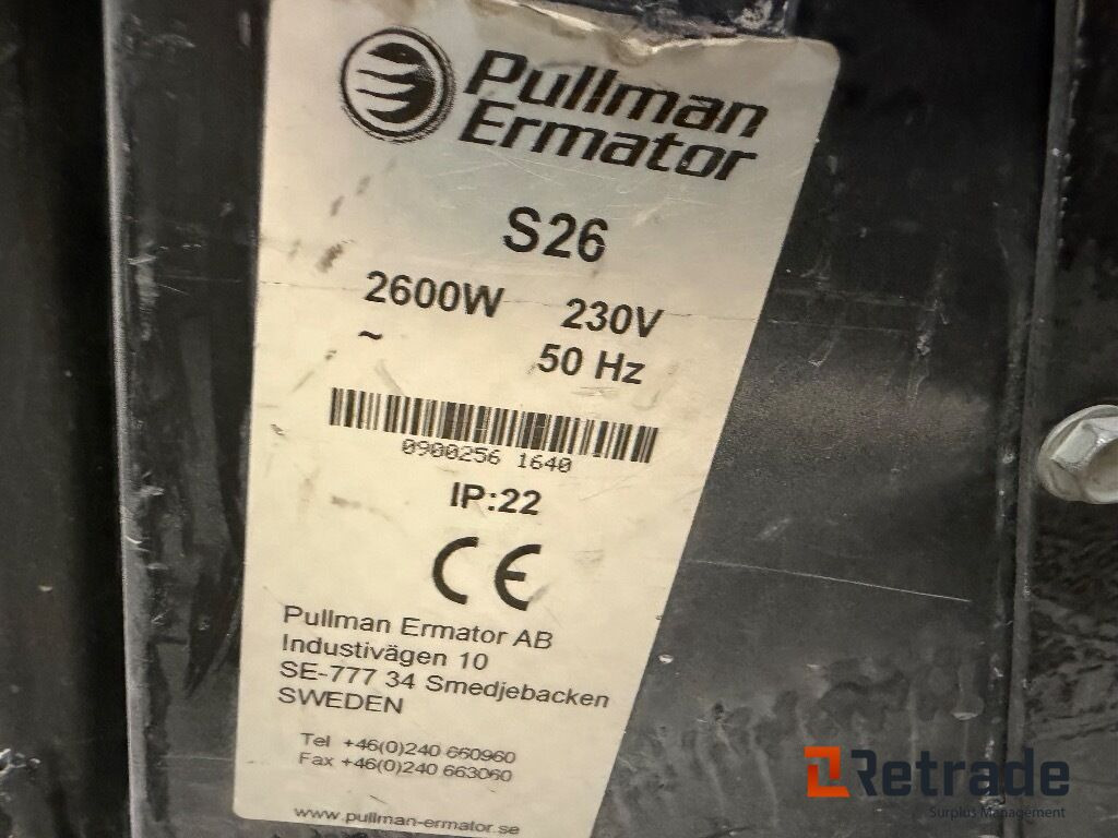 Stoftavskiljare Pullman Ermator - Građevinska oprema: slika Stoftavskiljare Pullman Ermator - Građevinska oprema Stoftavskiljare Pullman Ermator - Građevinska oprema: slika Stoftavskiljare Pullman Ermator - Građevinska oprema