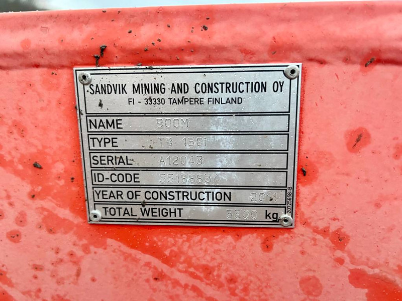 Platforma za bušenje Sandvik DT1130i Drill Rig - Bohrmaschine / Top Condition: slika Platforma za bušenje Sandvik DT1130i Drill Rig - Bohrmaschine / Top Condition