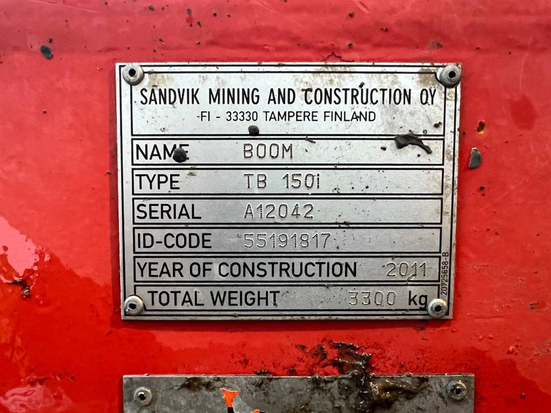 Platforma za bušenje Sandvik DT1130i Drill Rig - Bohrmaschine / Top Condition: slika Platforma za bušenje Sandvik DT1130i Drill Rig - Bohrmaschine / Top Condition