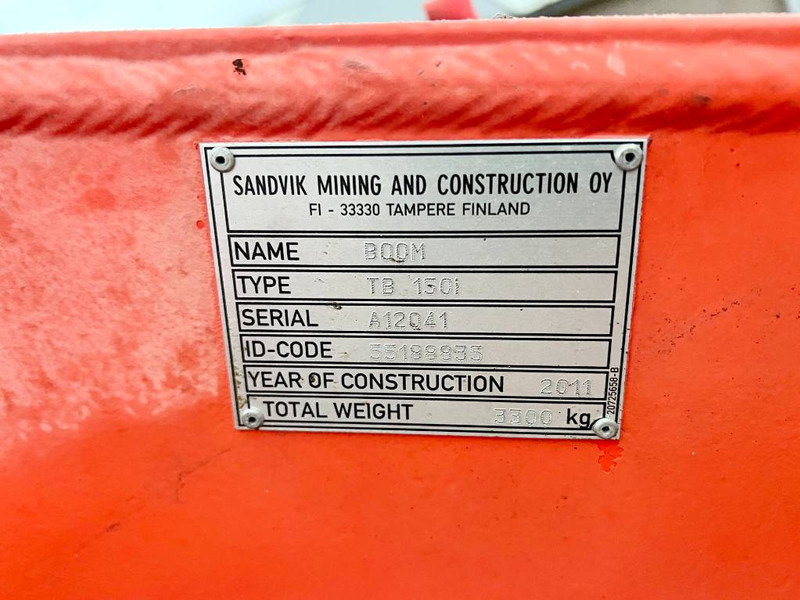 Platforma za bušenje Sandvik DT1130i Drill Rig - Bohrmaschine / Top Condition: slika Platforma za bušenje Sandvik DT1130i Drill Rig - Bohrmaschine / Top Condition