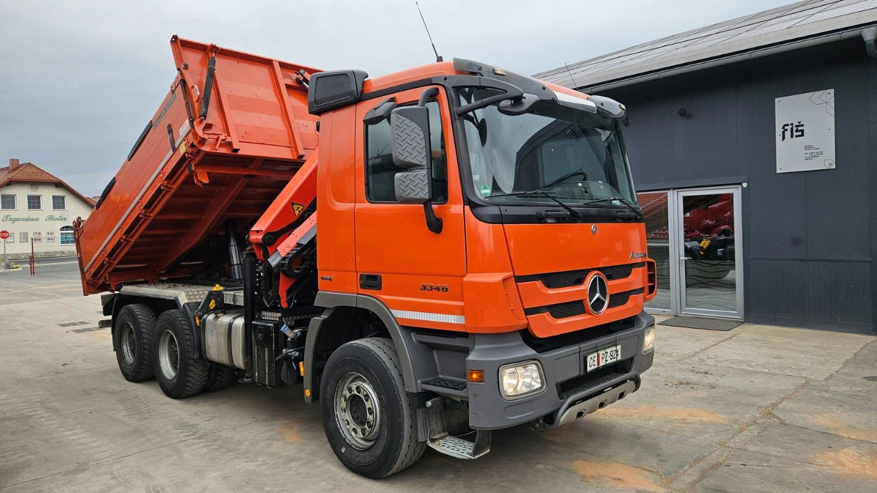 Mercedes-Benz Actros 3346 K palfinger PK 18002 - bordmatic - meiller tipper - EPS 3 pedals - Kiper: slika  Mercedes-Benz Actros 3346 K palfinger PK 18002 - bordmatic - meiller tipper - EPS 3 pedals - Kiper Mercedes-Benz Actros 3346 K palfinger PK 18002 - bordmatic - meiller tipper - EPS 3 pedals - Kiper: slika  Mercedes-Benz Actros 3346 K palfinger PK 18002 - bordmatic - meiller tipper - EPS 3 pedals - Kiper