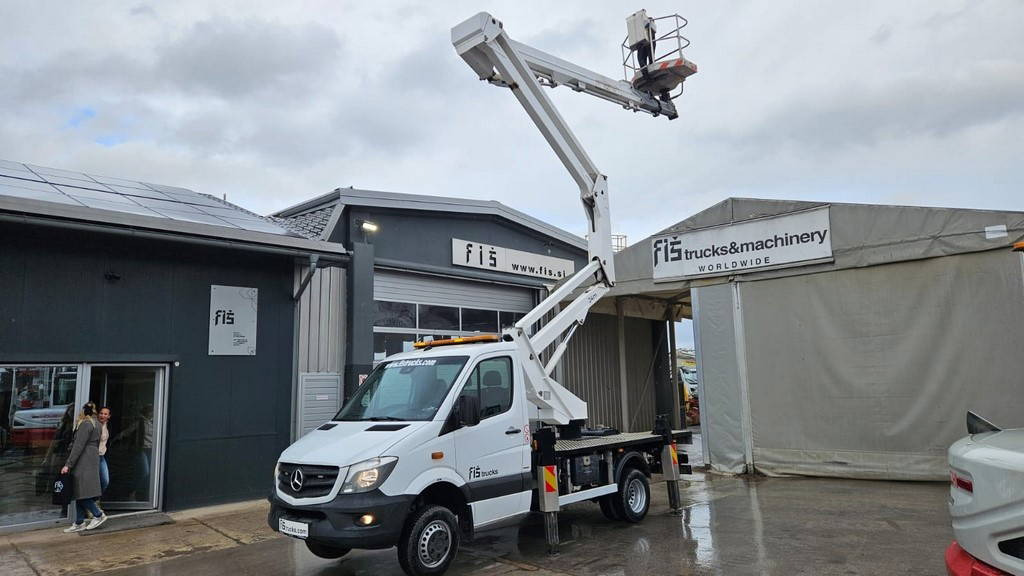 Podizna platforma montirana na kamion Mercedes-Benz Sprinter S 516 CDI - paflinger platform 24m - AC: slika Podizna platforma montirana na kamion Mercedes-Benz Sprinter S 516 CDI - paflinger platform 24m - AC