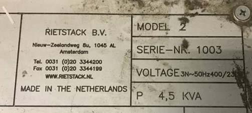 Tiskarski stroj Block gluing machine Rietstack model 2: slika Tiskarski stroj Block gluing machine Rietstack model 2 Tiskarski stroj Block gluing machine Rietstack model 2: slika Tiskarski stroj Block gluing machine Rietstack model 2