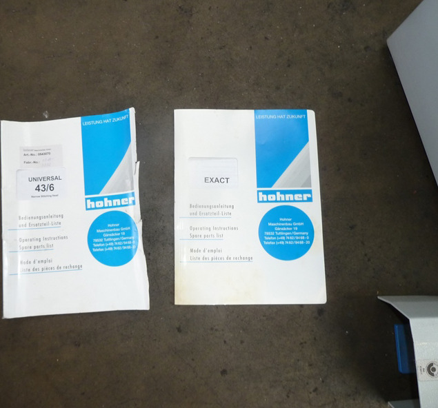 HOHNER EXACT multi-head block and booklet wire stapling machine for normal stapling - Tiskarski stroj: slika  HOHNER EXACT multi-head block and booklet wire stapling machine for normal stapling - Tiskarski stroj HOHNER EXACT multi-head block and booklet wire stapling machine for normal stapling - Tiskarski stroj: slika  HOHNER EXACT multi-head block and booklet wire stapling machine for normal stapling - Tiskarski stroj