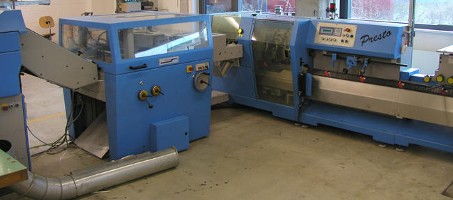 Muller Martini Presto Saddle Stitcher - Tiskarski stroj: slika Muller Martini Presto Saddle Stitcher - Tiskarski stroj Muller Martini Presto Saddle Stitcher - Tiskarski stroj: slika Muller Martini Presto Saddle Stitcher - Tiskarski stroj