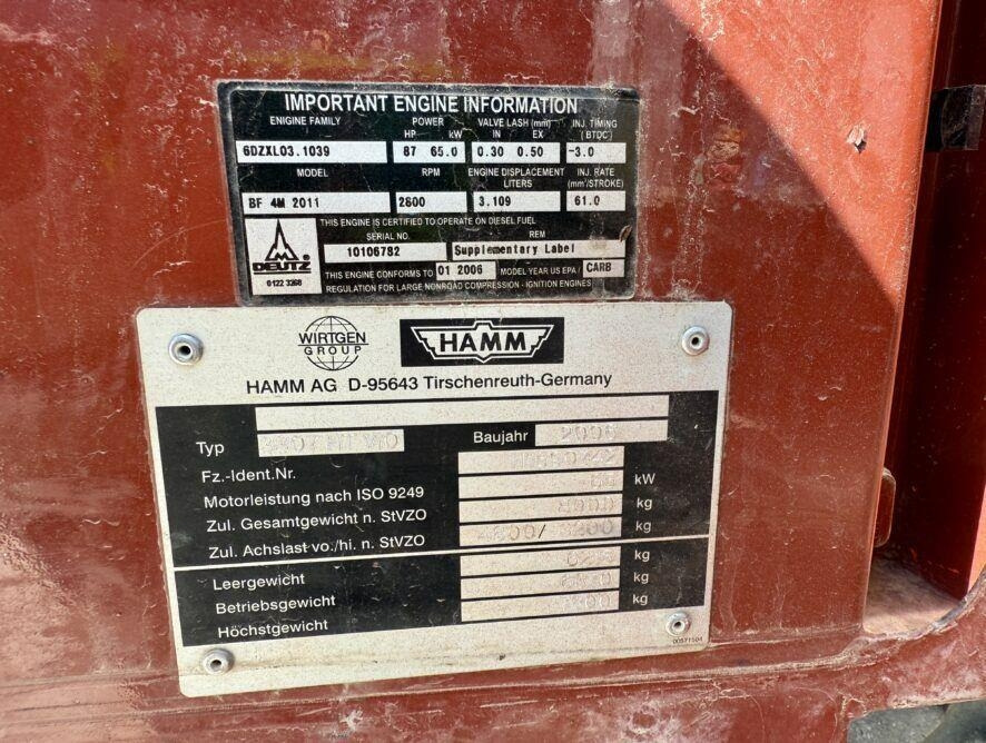 Zakup Hamm 3307 HT VIO  Hamm 3307 HT VIO: slika Zakup Hamm 3307 HT VIO  Hamm 3307 HT VIO