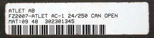 Atlet FZ2007 | Rijregeling Drive controller ZAPI AC1 FZ2007 24/250A can open sn. - Upravljačka jedinica (ECU) za Oprema za rukovanje materijalima: slika Atlet FZ2007 | Rijregeling Drive controller ZAPI AC1 FZ2007 24/250A can open sn. - Upravljačka jedinica (ECU) za Oprema za rukovanje materijalima Atlet FZ2007 | Rijregeling Drive controller ZAPI AC1 FZ2007 24/250A can open sn. - Upravljačka jedinica (ECU) za Oprema za rukovanje materijalima: slika Atlet FZ2007 | Rijregeling Drive controller ZAPI AC1 FZ2007 24/250A can open sn. - Upravljačka jedinica (ECU) za Oprema za rukovanje materijalima