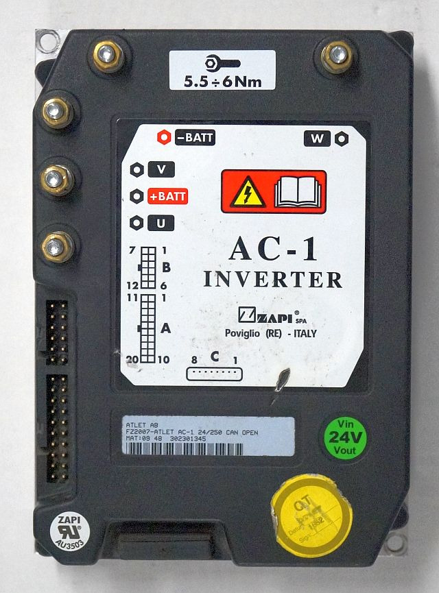 Atlet FZ2007 | Rijregeling Drive controller ZAPI AC1 FZ2007 24/250A can open sn. - Upravljačka jedinica (ECU) za Oprema za rukovanje materijalima: slika Atlet FZ2007 | Rijregeling Drive controller ZAPI AC1 FZ2007 24/250A can open sn. - Upravljačka jedinica (ECU) za Oprema za rukovanje materijalima Atlet FZ2007 | Rijregeling Drive controller ZAPI AC1 FZ2007 24/250A can open sn. - Upravljačka jedinica (ECU) za Oprema za rukovanje materijalima: slika Atlet FZ2007 | Rijregeling Drive controller ZAPI AC1 FZ2007 24/250A can open sn. - Upravljačka jedinica (ECU) za Oprema za rukovanje materijalima