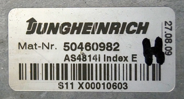 Jungheinrich 50460982 | Hef regeling Lifting controller AS4814i index E from ET - Upravljačka jedinica (ECU) za Oprema za rukovanje materijalima: slika Jungheinrich 50460982 | Hef regeling Lifting controller AS4814i index E from ET - Upravljačka jedinica (ECU) za Oprema za rukovanje materijalima Jungheinrich 50460982 | Hef regeling Lifting controller AS4814i index E from ET - Upravljačka jedinica (ECU) za Oprema za rukovanje materijalima: slika Jungheinrich 50460982 | Hef regeling Lifting controller AS4814i index E from ET - Upravljačka jedinica (ECU) za Oprema za rukovanje materijalima