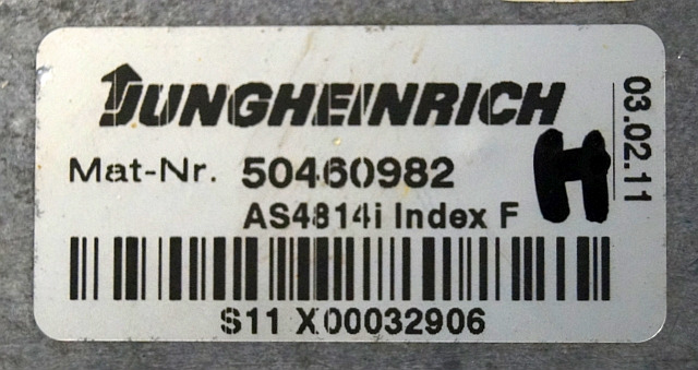 Jungheinrich 50460982 | Hef regeling Lifting controller AS4814i index F from ET - Upravljačka jedinica (ECU) za Oprema za rukovanje materijalima: slika Jungheinrich 50460982 | Hef regeling Lifting controller AS4814i index F from ET - Upravljačka jedinica (ECU) za Oprema za rukovanje materijalima Jungheinrich 50460982 | Hef regeling Lifting controller AS4814i index F from ET - Upravljačka jedinica (ECU) za Oprema za rukovanje materijalima: slika Jungheinrich 50460982 | Hef regeling Lifting controller AS4814i index F from ET - Upravljačka jedinica (ECU) za Oprema za rukovanje materijalima