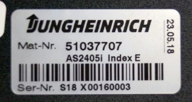 Jungheinrich 51037707 | Rij regeling driving controller AS2405i index E sn. S18X - Upravljačka jedinica (ECU) za Oprema za rukovanje materijalima: slika Jungheinrich 51037707 | Rij regeling driving controller AS2405i index E sn. S18X - Upravljačka jedinica (ECU) za Oprema za rukovanje materijalima Jungheinrich 51037707 | Rij regeling driving controller AS2405i index E sn. S18X - Upravljačka jedinica (ECU) za Oprema za rukovanje materijalima: slika Jungheinrich 51037707 | Rij regeling driving controller AS2405i index E sn. S18X - Upravljačka jedinica (ECU) za Oprema za rukovanje materijalima