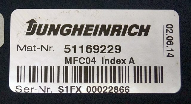 Jungheinrich 51169229 | MFC04 Index A hydraulic from ETV216 year 2014 sn. S1FX00 - Upravljačka jedinica (ECU) za Oprema za rukovanje materijalima: slika Jungheinrich 51169229 | MFC04 Index A hydraulic from ETV216 year 2014 sn. S1FX00 - Upravljačka jedinica (ECU) za Oprema za rukovanje materijalima Jungheinrich 51169229 | MFC04 Index A hydraulic from ETV216 year 2014 sn. S1FX00 - Upravljačka jedinica (ECU) za Oprema za rukovanje materijalima: slika Jungheinrich 51169229 | MFC04 Index A hydraulic from ETV216 year 2014 sn. S1FX00 - Upravljačka jedinica (ECU) za Oprema za rukovanje materijalima