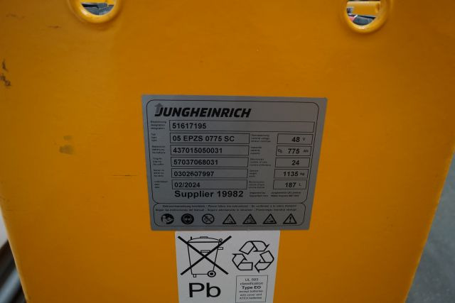 Jungheinrich unknown | Battery 48V775Ah 05-EPZS775SC Year 2024 weight 1135 kg sn  - Akumulator za Oprema za rukovanje materijalima: slika Jungheinrich unknown | Battery 48V775Ah 05-EPZS775SC Year 2024 weight 1135 kg sn  - Akumulator za Oprema za rukovanje materijalima Jungheinrich unknown | Battery 48V775Ah 05-EPZS775SC Year 2024 weight 1135 kg sn  - Akumulator za Oprema za rukovanje materijalima: slika Jungheinrich unknown | Battery 48V775Ah 05-EPZS775SC Year 2024 weight 1135 kg sn  - Akumulator za Oprema za rukovanje materijalima