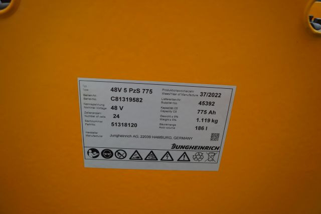 Jungheinrich unknown | Battery 48V775Ah 48 5PZS775 Year 2022 weight 1119 kg sn. - Akumulator za Oprema za rukovanje materijalima: slika Jungheinrich unknown | Battery 48V775Ah 48 5PZS775 Year 2022 weight 1119 kg sn. - Akumulator za Oprema za rukovanje materijalima Jungheinrich unknown | Battery 48V775Ah 48 5PZS775 Year 2022 weight 1119 kg sn. - Akumulator za Oprema za rukovanje materijalima: slika Jungheinrich unknown | Battery 48V775Ah 48 5PZS775 Year 2022 weight 1119 kg sn. - Akumulator za Oprema za rukovanje materijalima