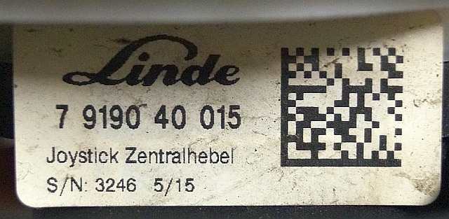 Linde 7919040015 | Joystick sn. 3244 - Električni sustav za Oprema za rukovanje materijalima: slika Linde 7919040015 | Joystick sn. 3244 - Električni sustav za Oprema za rukovanje materijalima Linde 7919040015 | Joystick sn. 3244 - Električni sustav za Oprema za rukovanje materijalima: slika Linde 7919040015 | Joystick sn. 3244 - Električni sustav za Oprema za rukovanje materijalima